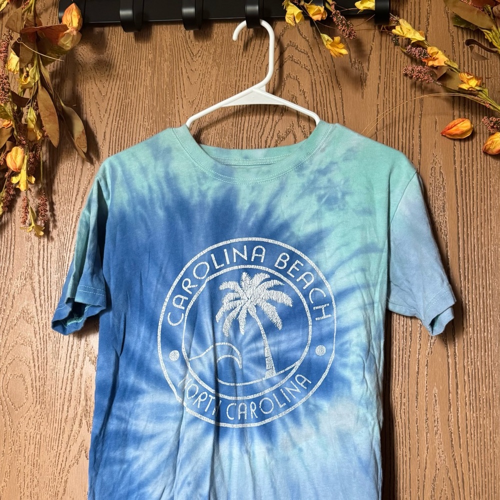Tie-Dye Short Sleeve Tee - Blue and Green